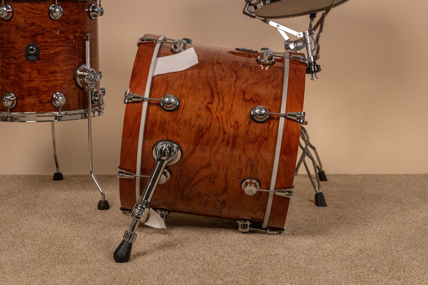 Natal Natural Bubinga Bop Drum Set 14x18 8x12 14x14 and 5x13