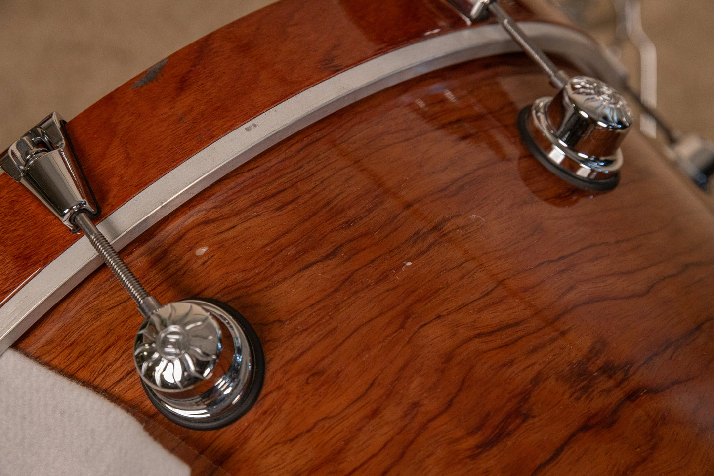 Natal Natural Bubinga Bop Drum Set 14x18 8x12 14x14 and 5x13