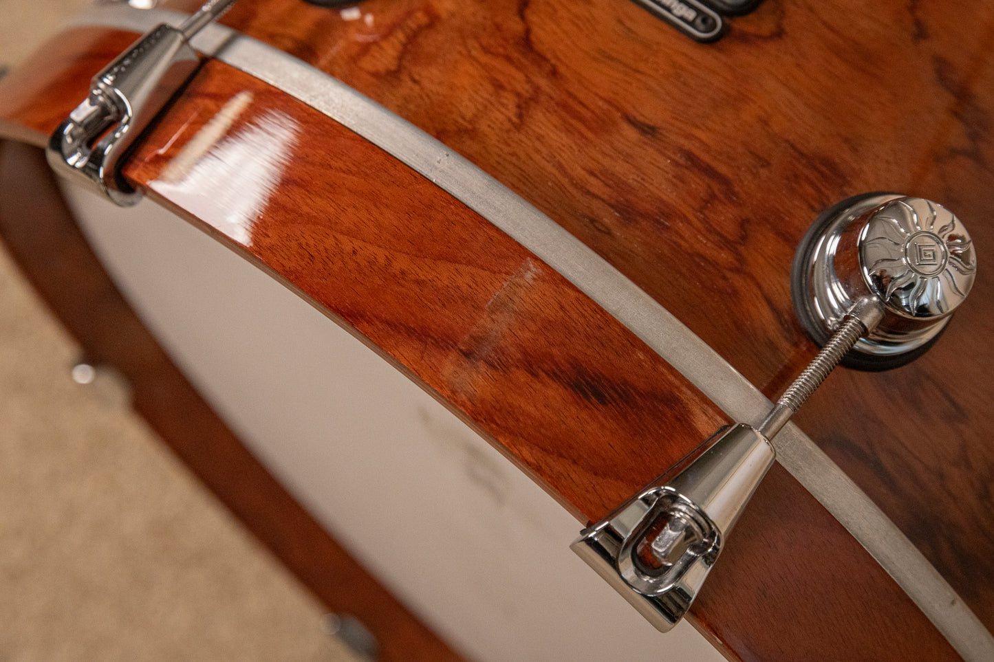 Natal Natural Bubinga Bop Drum Set 14x18 8x12 14x14 and 5x13