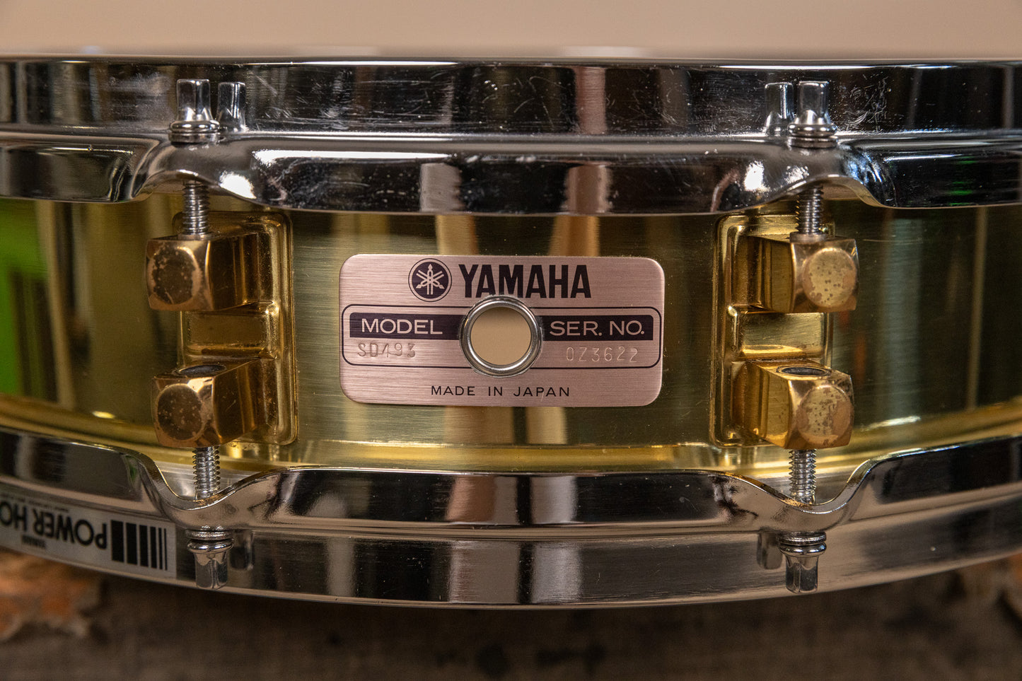 Yamaha 3.5x14 SD493 Brass Piccolo Snare Drum