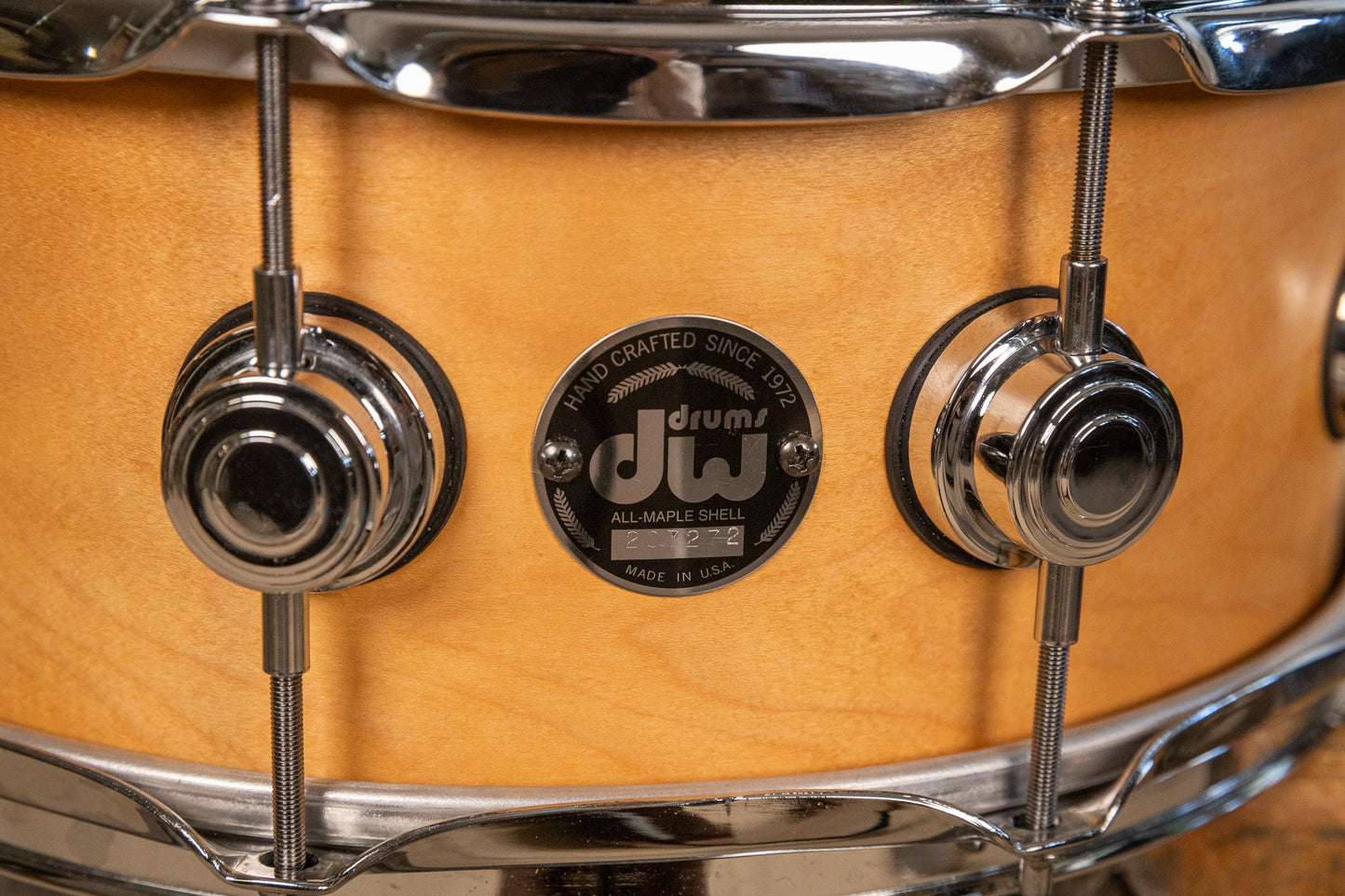 2000s DW Collectors Series 5.5x14 Maple Snare Drum