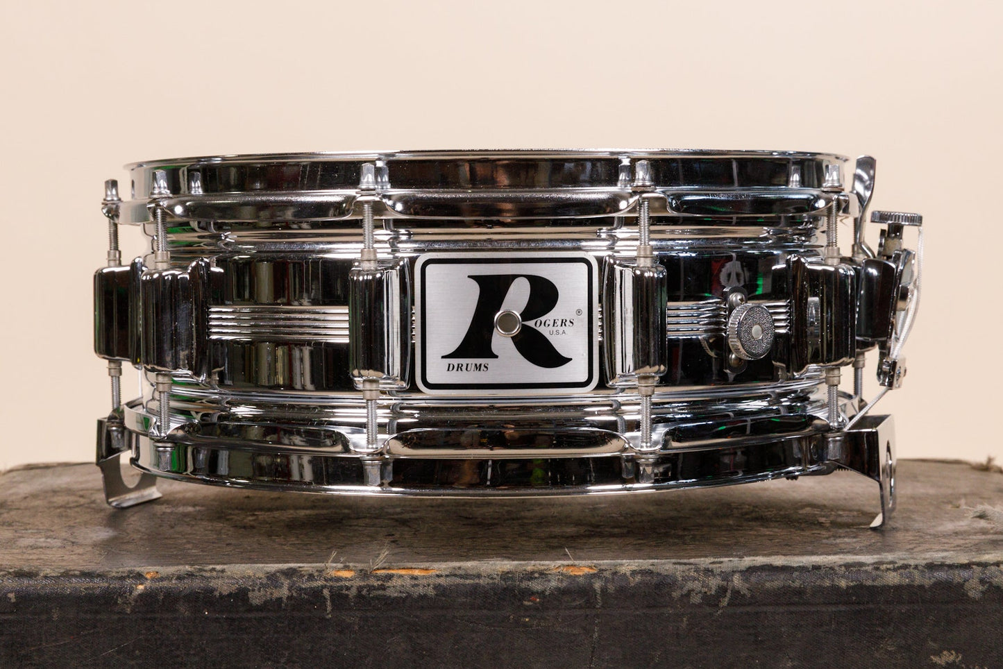 Vintage Rogers 5x14 Big R Dynasonic Snare Drum