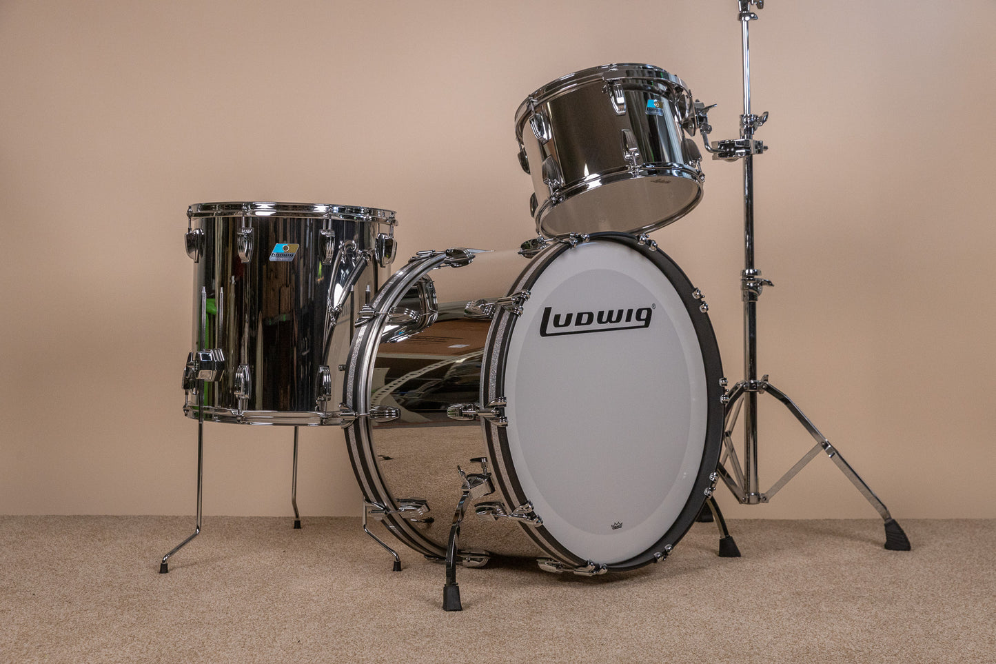 Ludwig Stainless Steel 50th Anniversary Pro Beat Drum Set