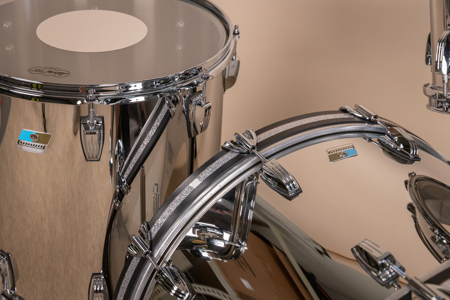 Ludwig Stainless Steel 50th Anniversary Pro Beat Drum Set