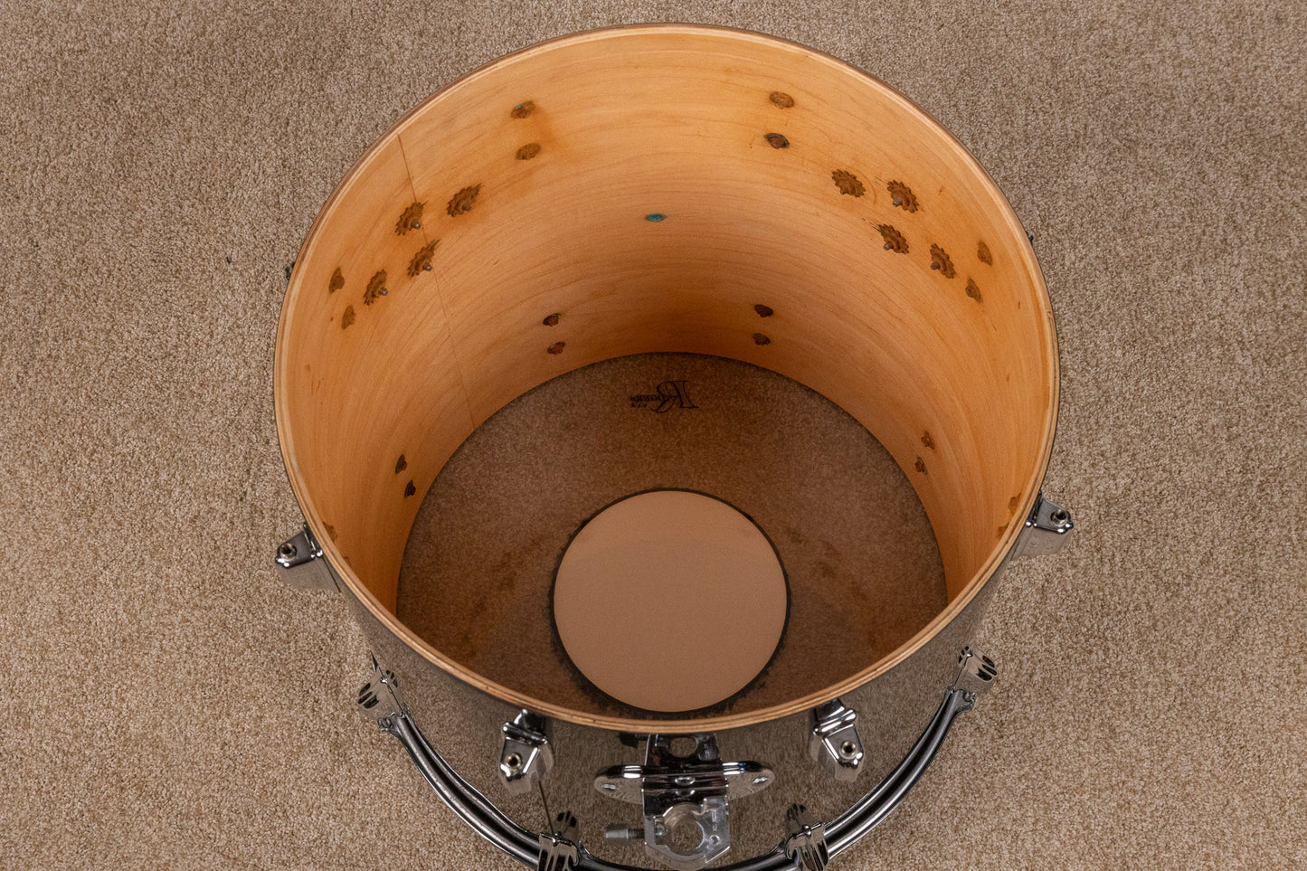 1980s Rogers XP-8 Jet Black Drum Pearl Drum Set 14x22 9x13 and 16x16