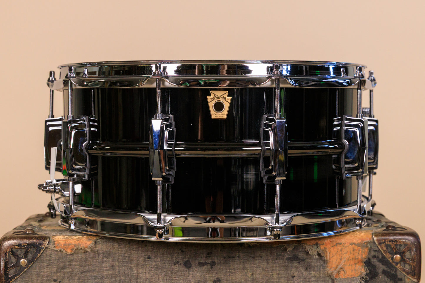 Ludwig 6.5x14 LB417 Black Beauty Snare Drum