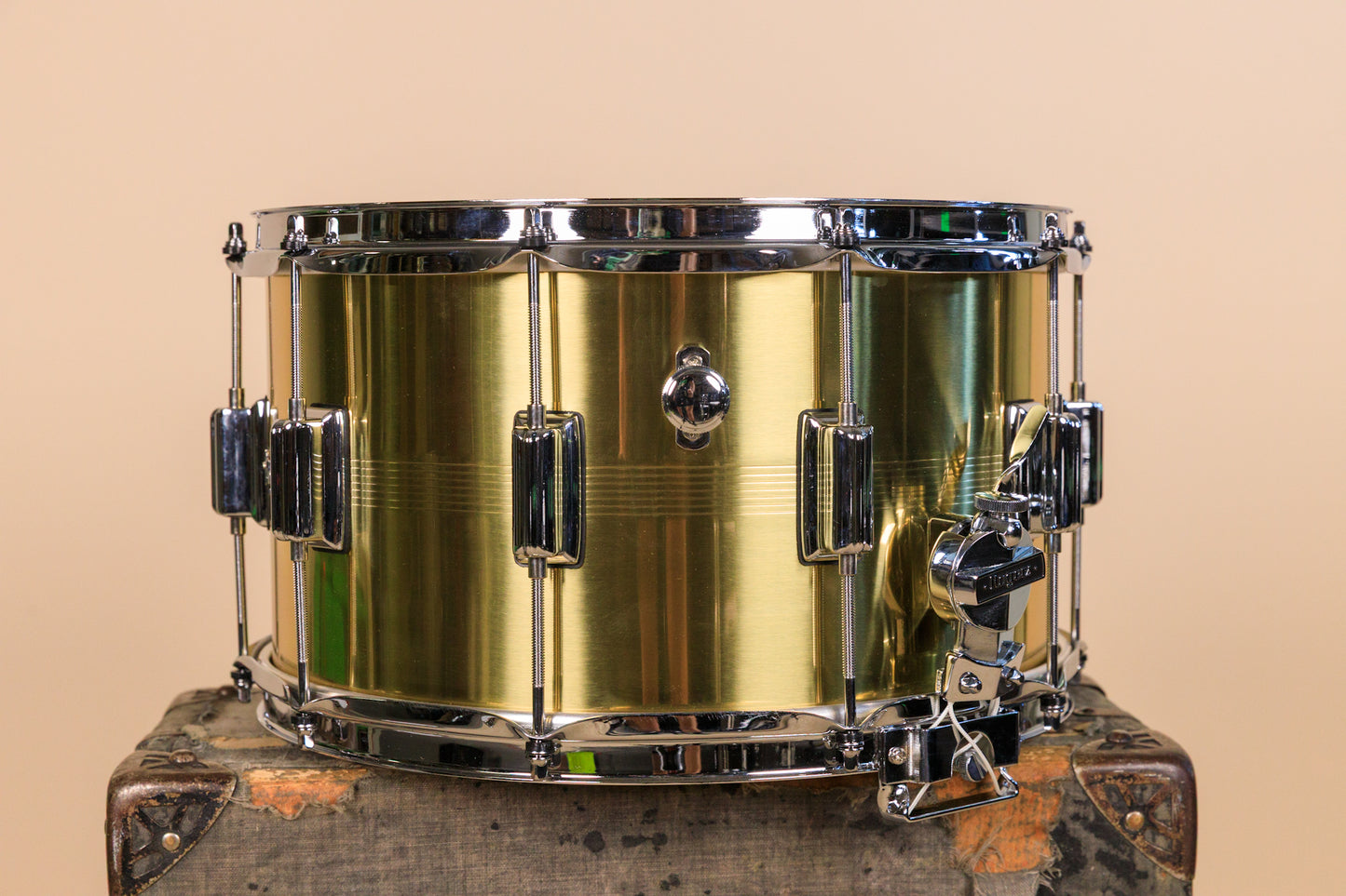 Rogers 8x14 B7 Brass Dyna-Sonic Snare Drum