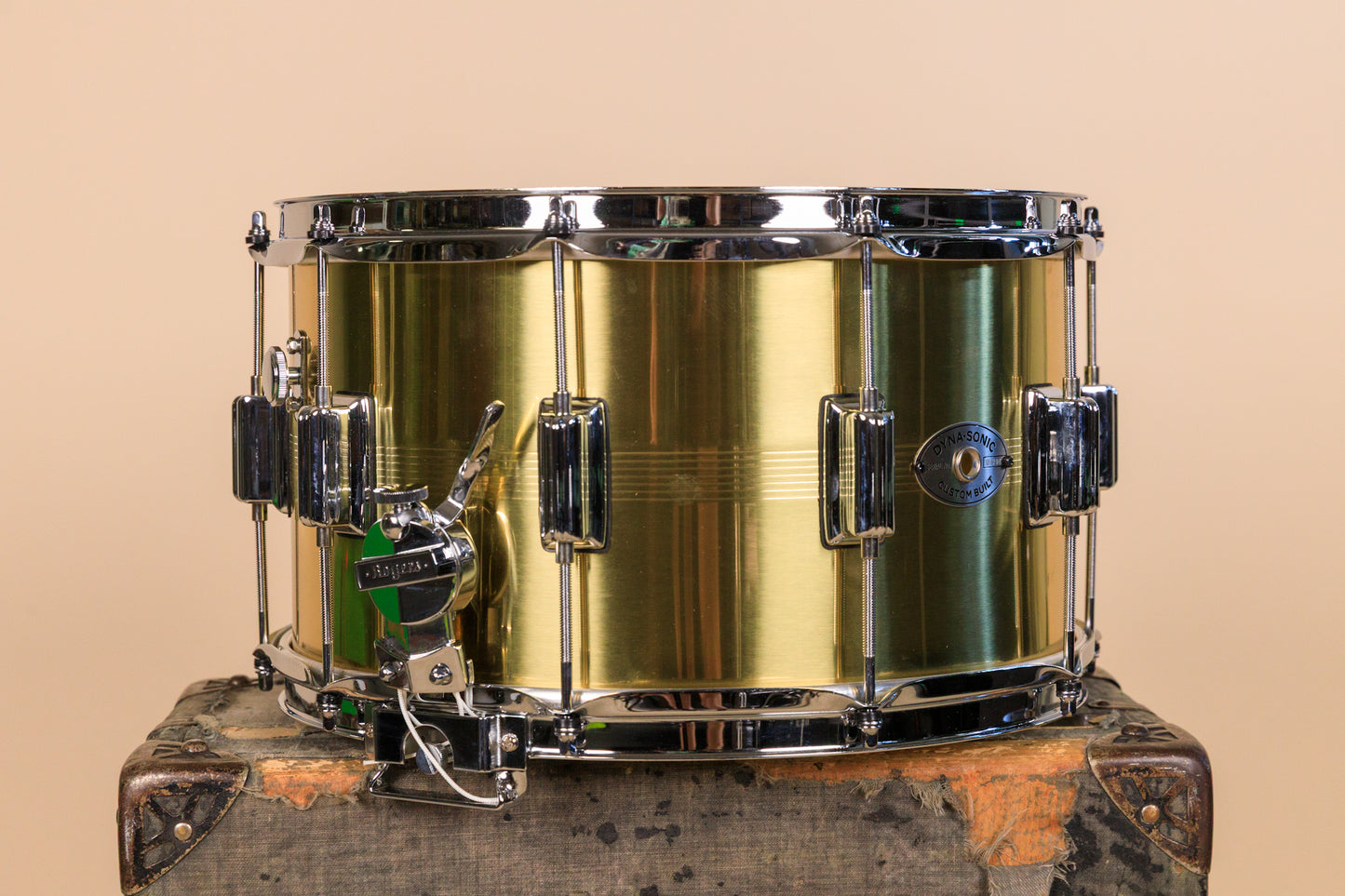 Rogers 8x14 B7 Brass Dyna-Sonic Snare Drum