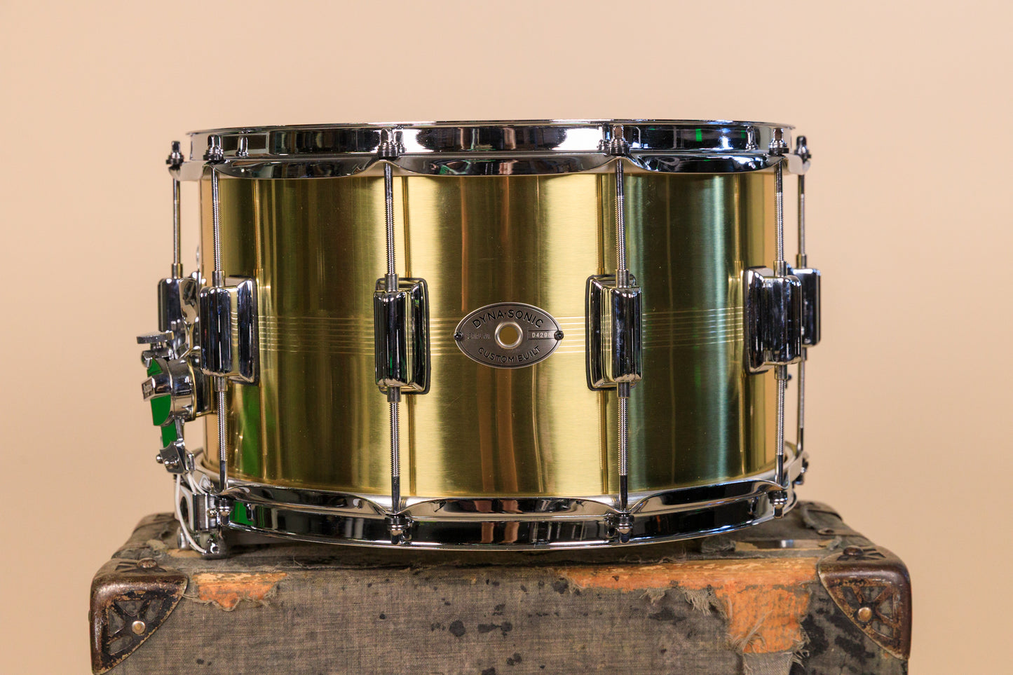 Rogers 8x14 B7 Brass Dyna-Sonic Snare Drum