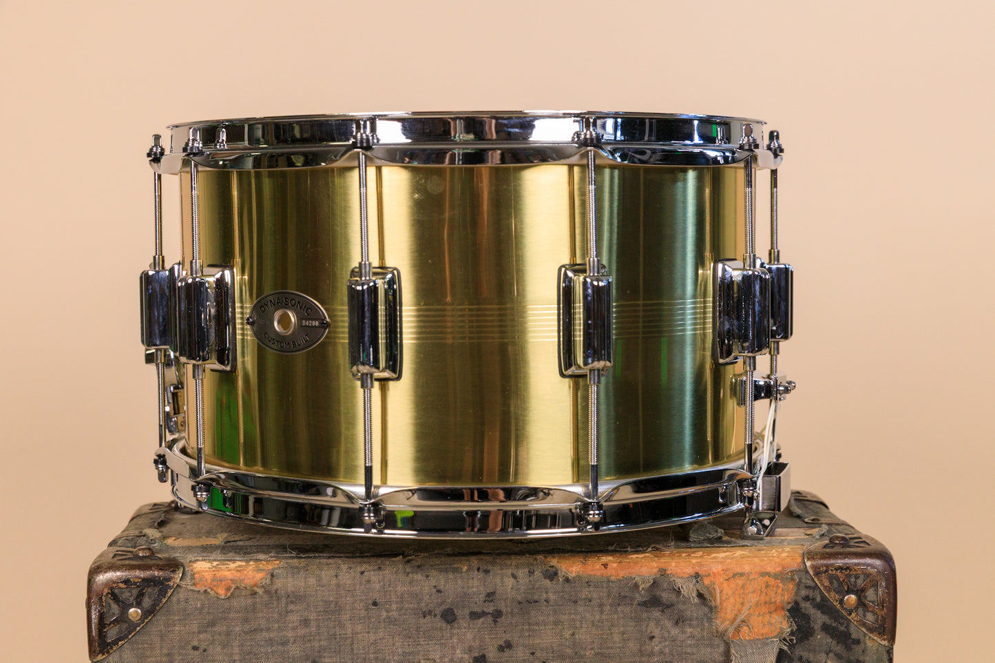 Rogers 8x14 B7 Brass Dyna-Sonic Snare Drum