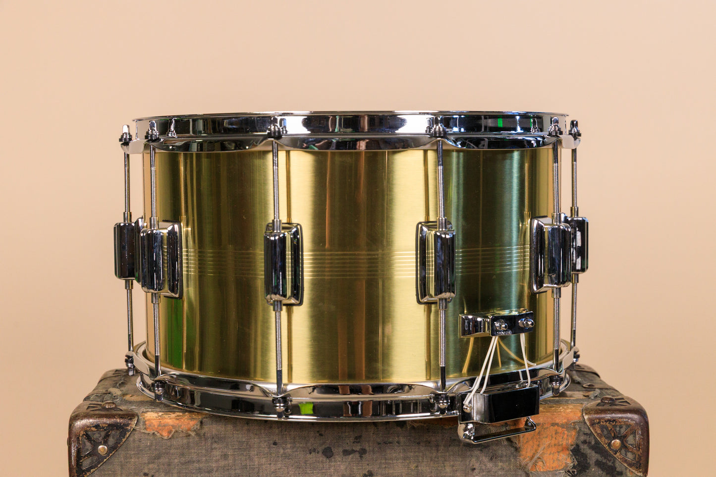 Rogers 8x14 B7 Brass Dyna-Sonic Snare Drum