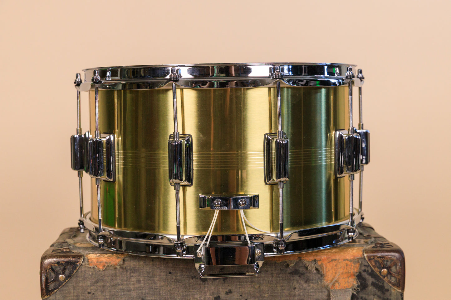 Rogers 8x14 B7 Brass Dyna-Sonic Snare Drum