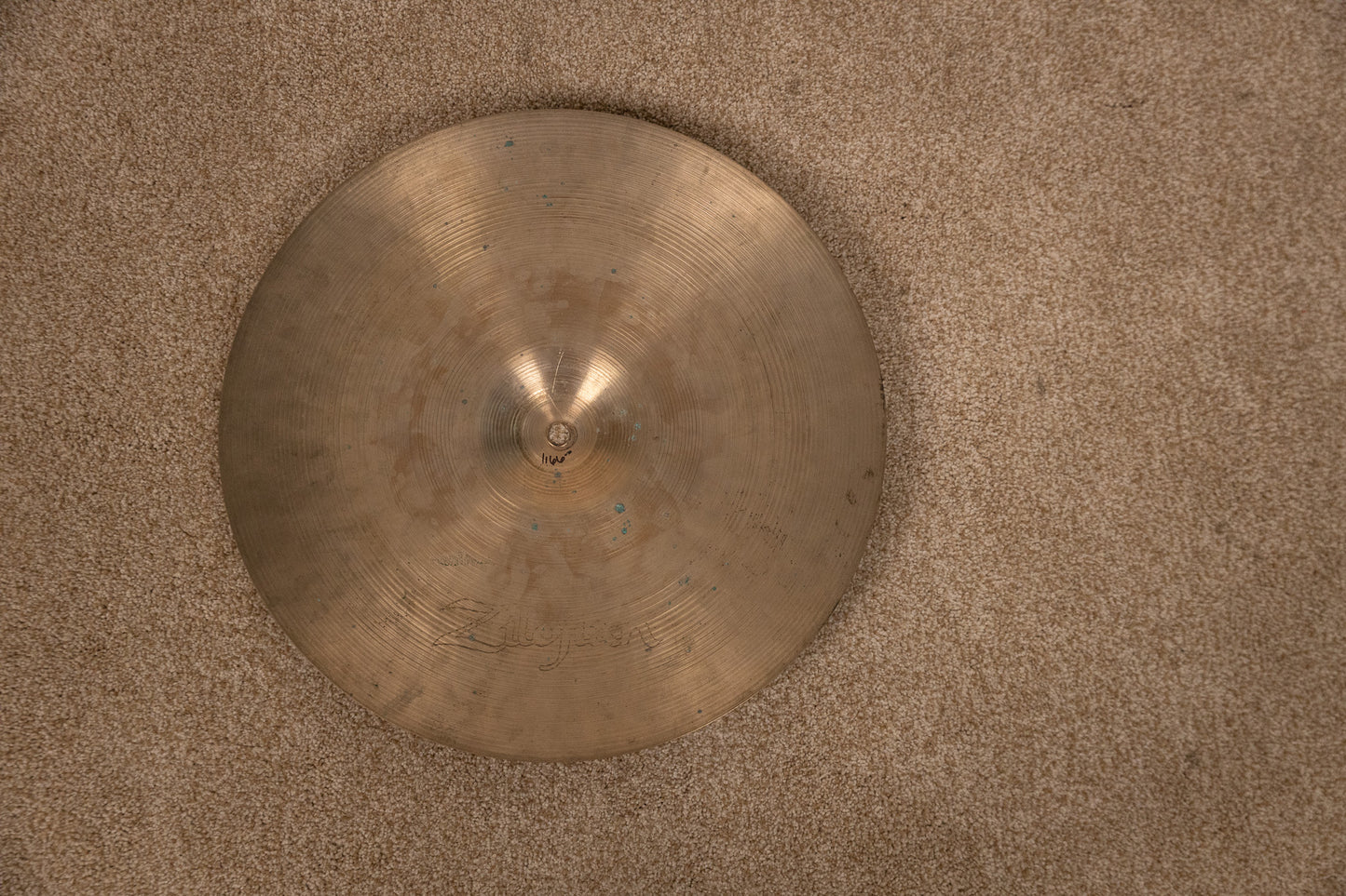 1970s Zildjian 16" A Hollow Logo Crash Cymbal 1166g