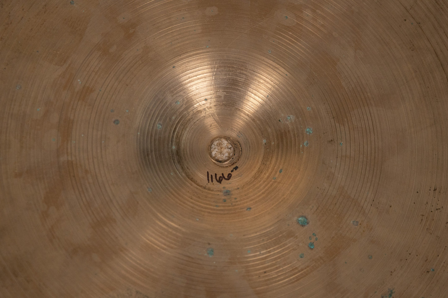 1970s Zildjian 16" A Hollow Logo Crash Cymbal 1166g