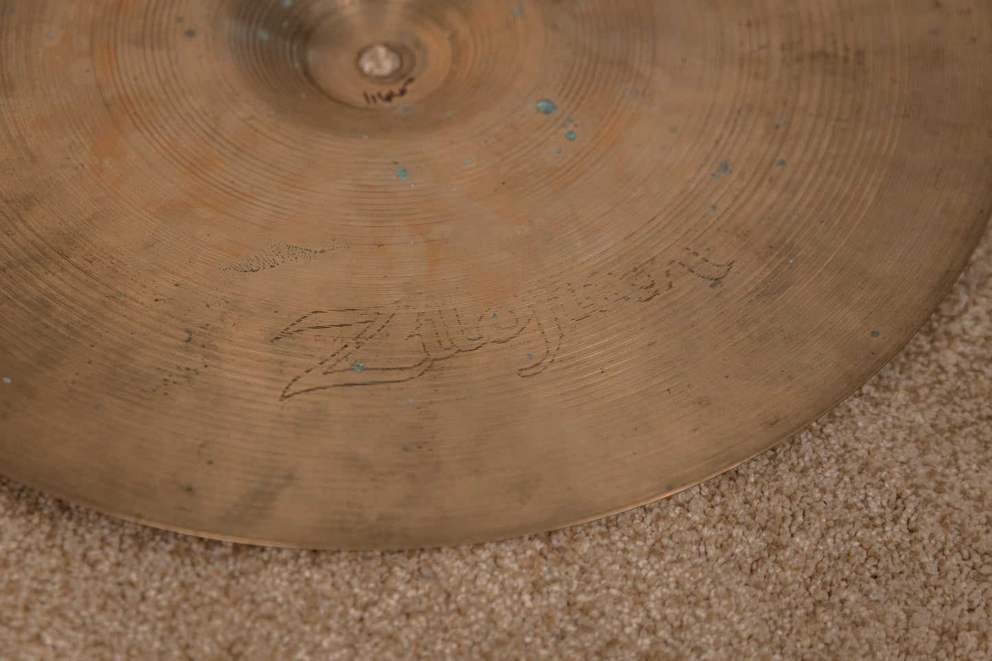 1970s Zildjian 16" A Hollow Logo Crash Cymbal 1166g