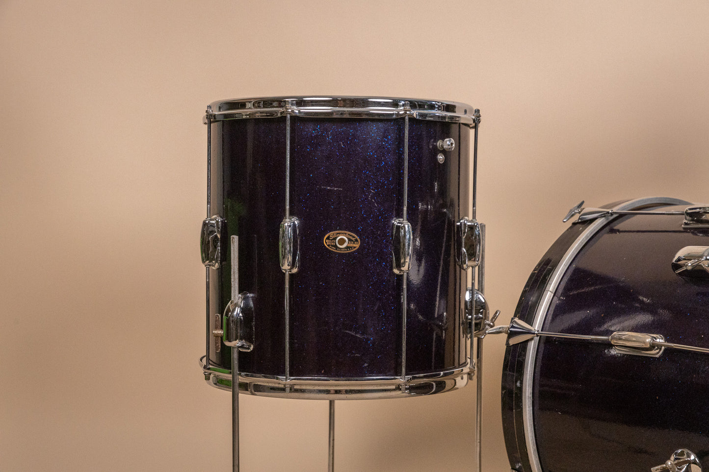 1960s Slingerland Stage Band Sparkling Blue Pearl Drum Set