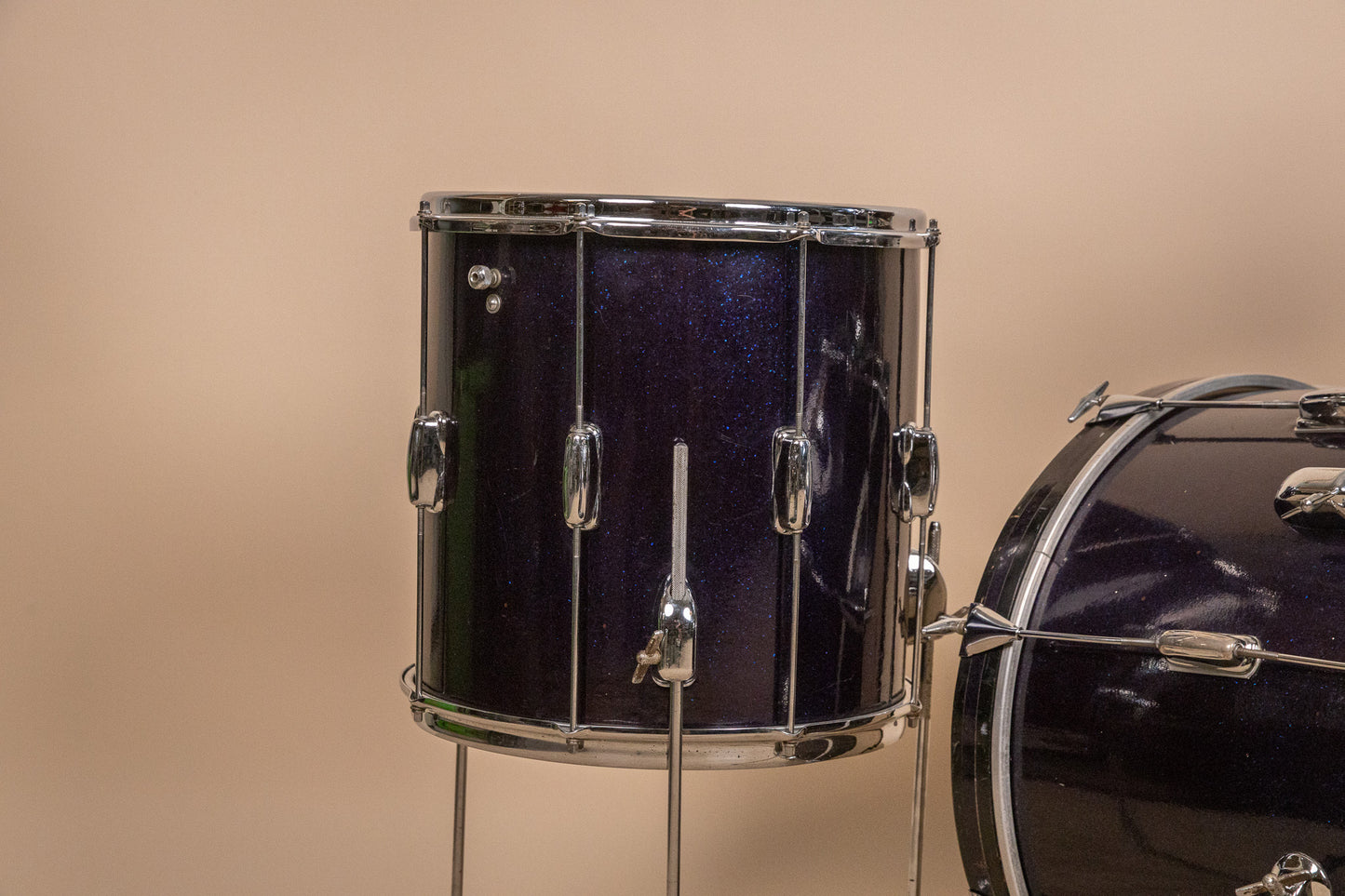 1960s Slingerland Stage Band Sparkling Blue Pearl Drum Set