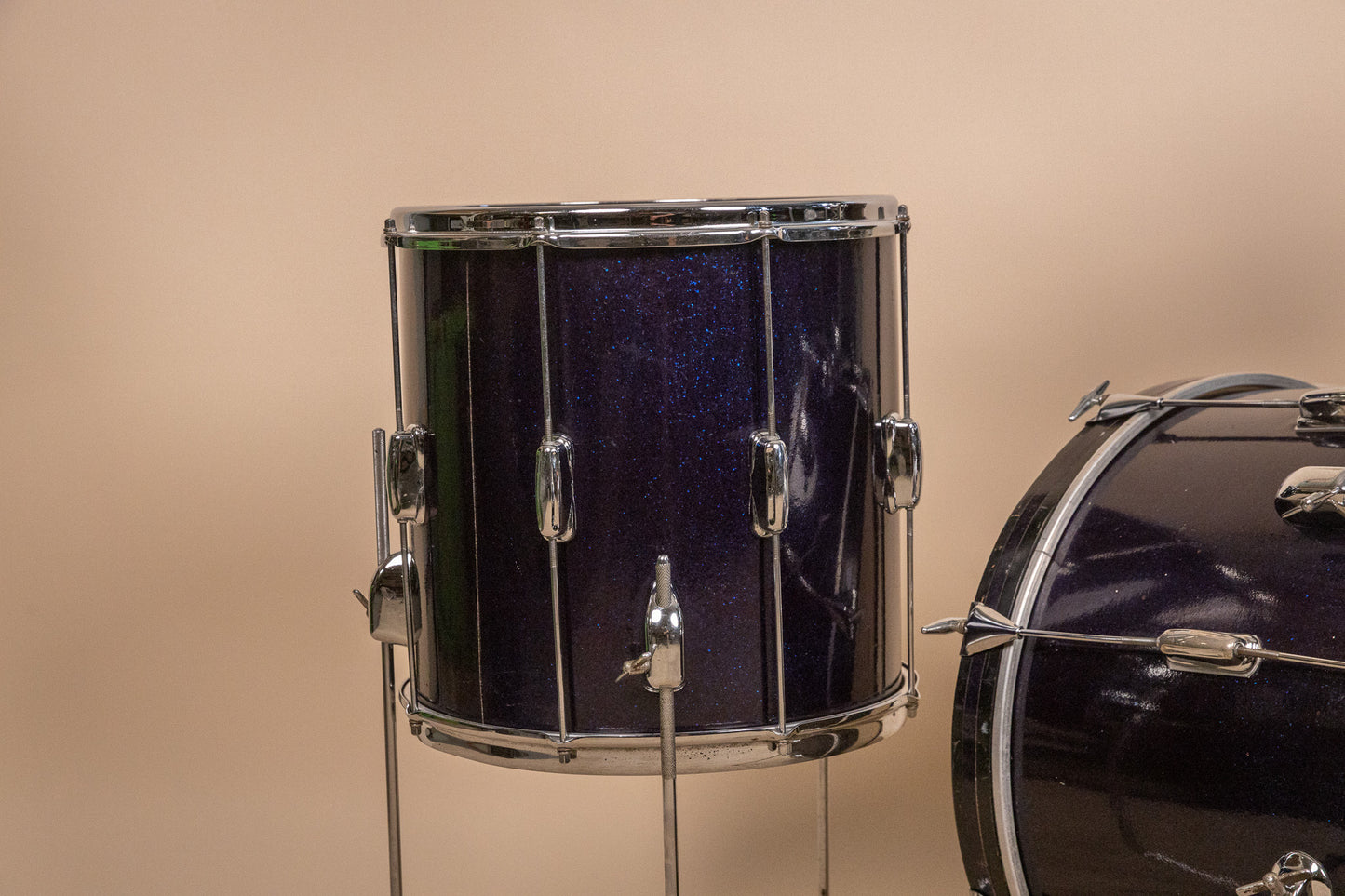 1960s Slingerland Stage Band Sparkling Blue Pearl Drum Set