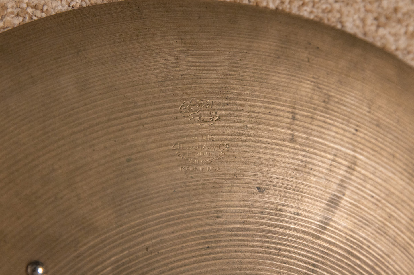 Vintage Zildjian 15" Transition Stamp Sizzle Hi Hat Cymbals 900g 1077g