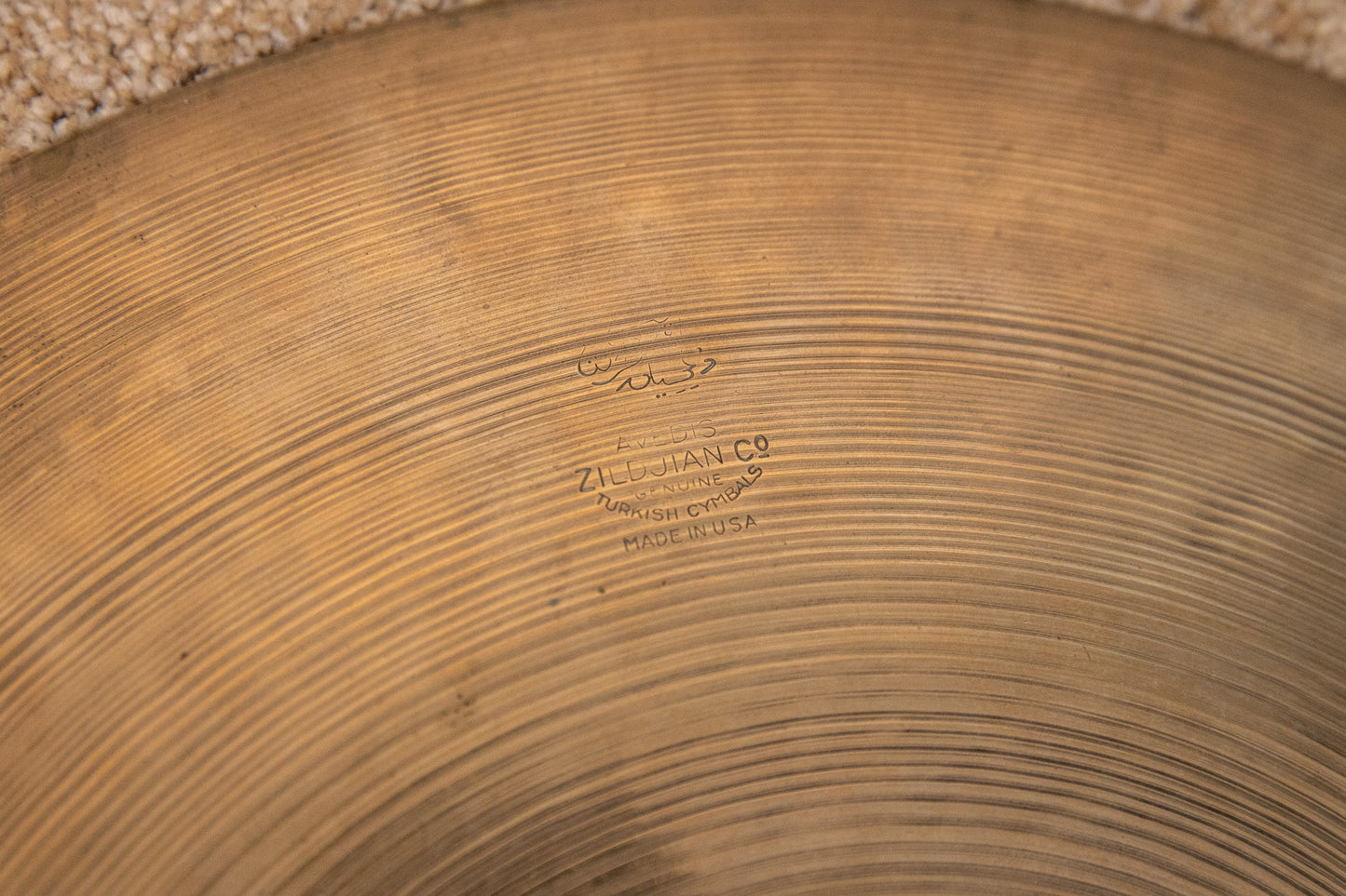 Vintage Zildjian 15" Transition Stamp Sizzle Hi Hat Cymbals 900g 1077g