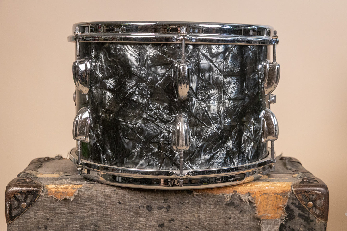 1966 Slingerland Modern Solo Outfit No. 2R Black Diamond Pearl Drum Set