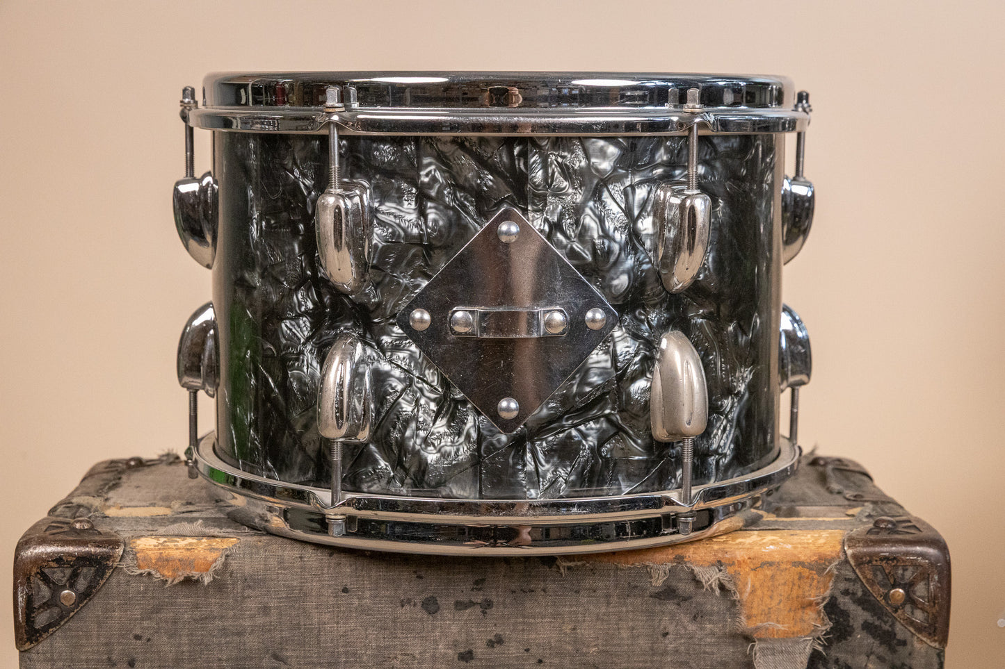 1966 Slingerland Modern Solo Outfit No. 2R Black Diamond Pearl Drum Set