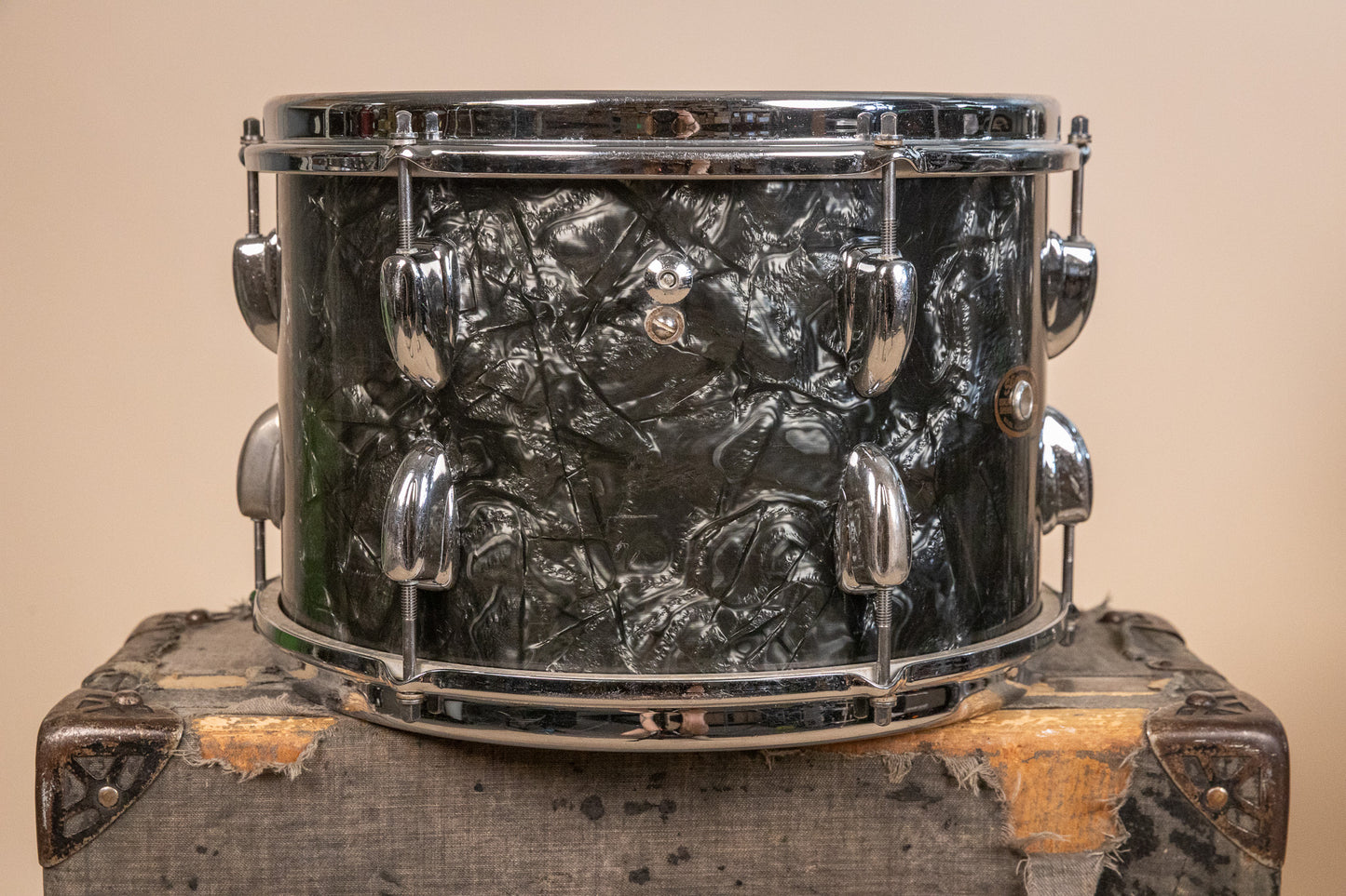 1966 Slingerland Modern Solo Outfit No. 2R Black Diamond Pearl Drum Set