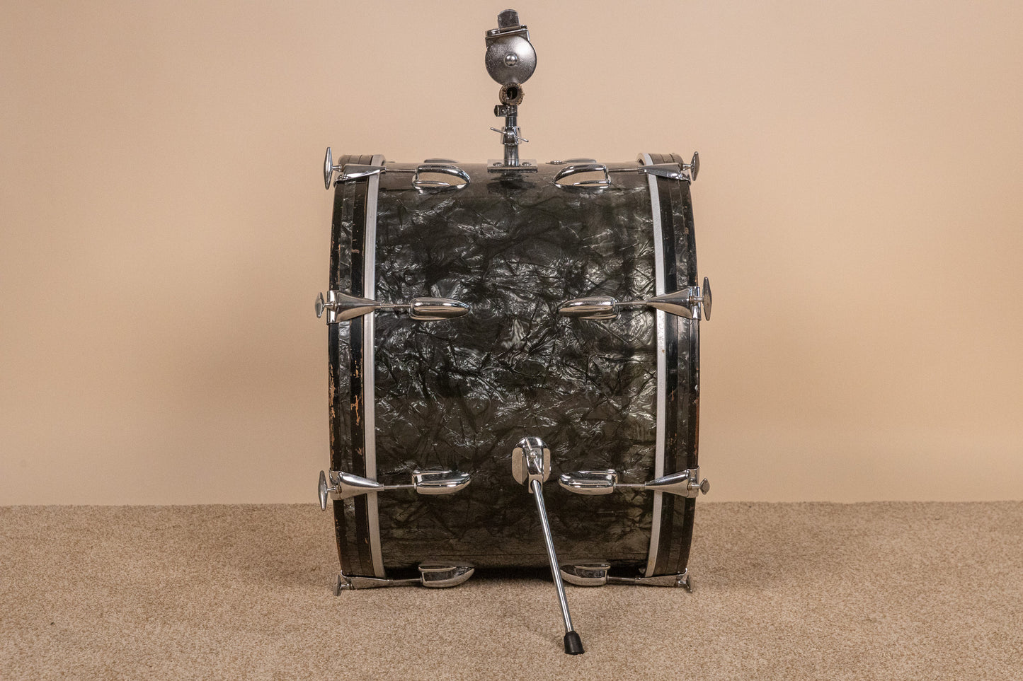 1966 Slingerland Modern Solo Outfit No. 2R Black Diamond Pearl Drum Set