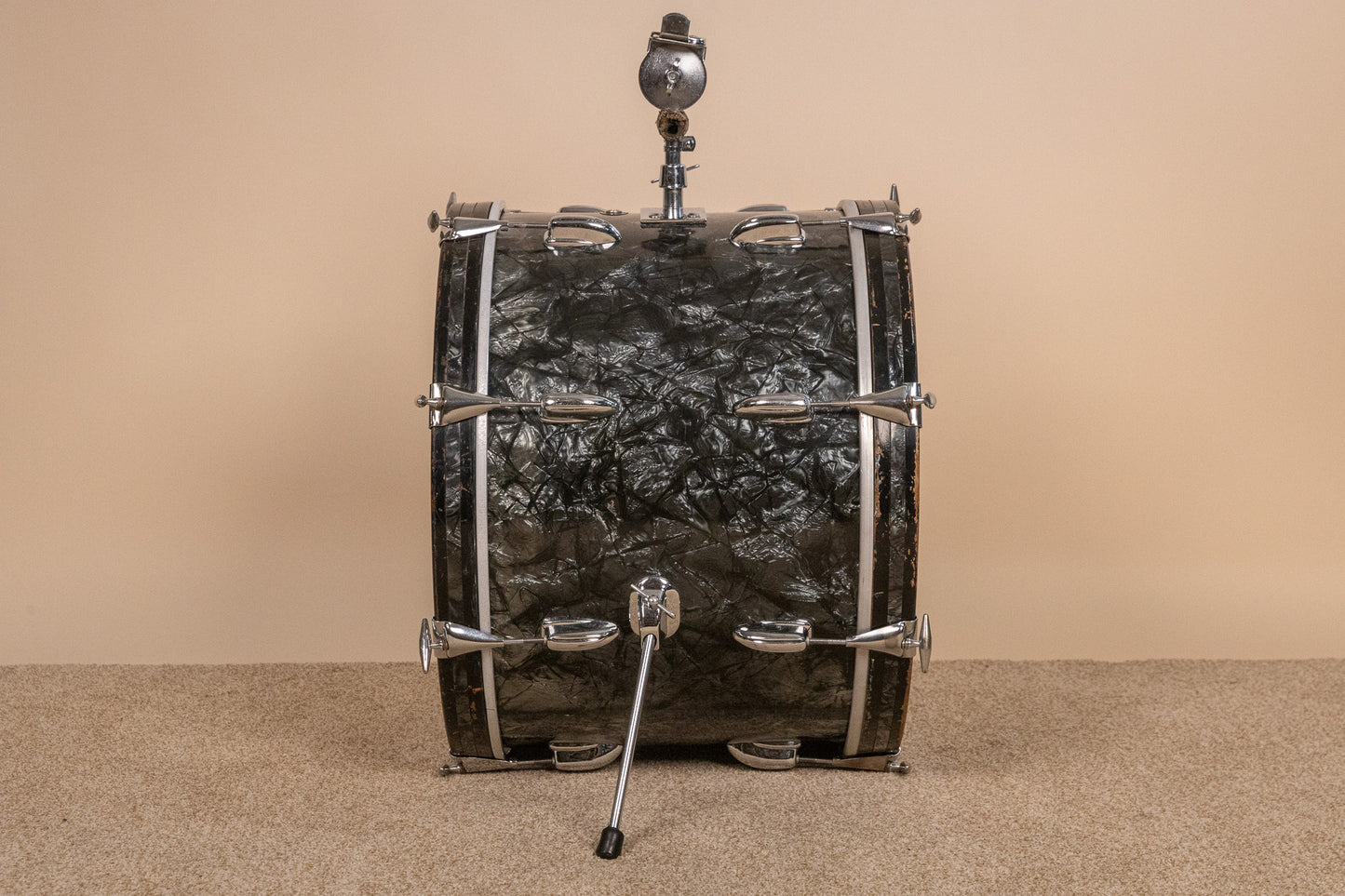 1966 Slingerland Modern Solo Outfit No. 2R Black Diamond Pearl Drum Set