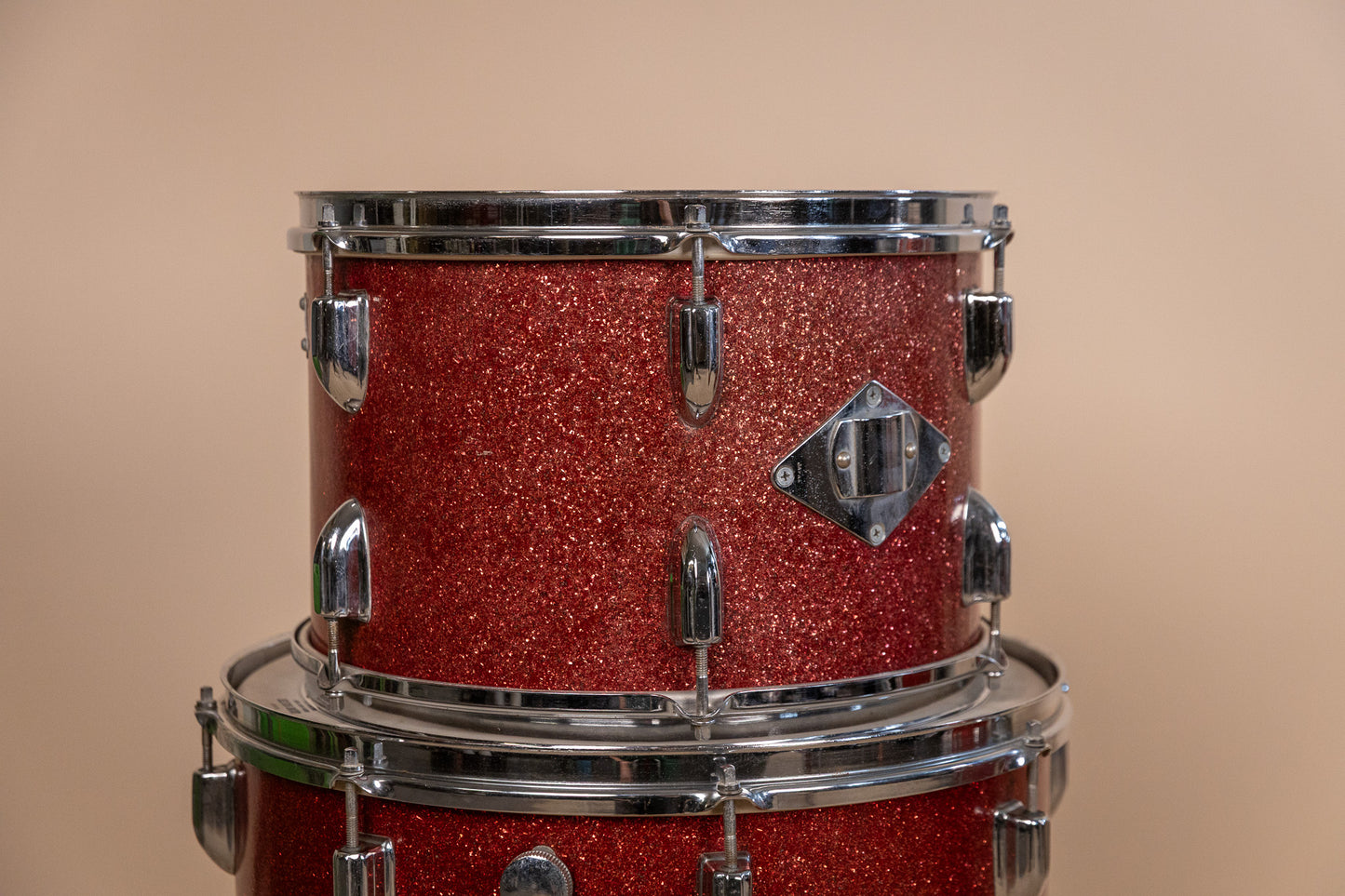 Vintage MIJ Red Sparkle Drum Set