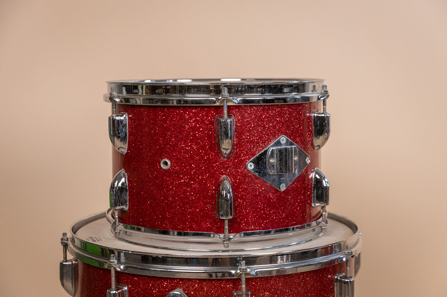 Vintage MIJ Red Sparkle Drum Set