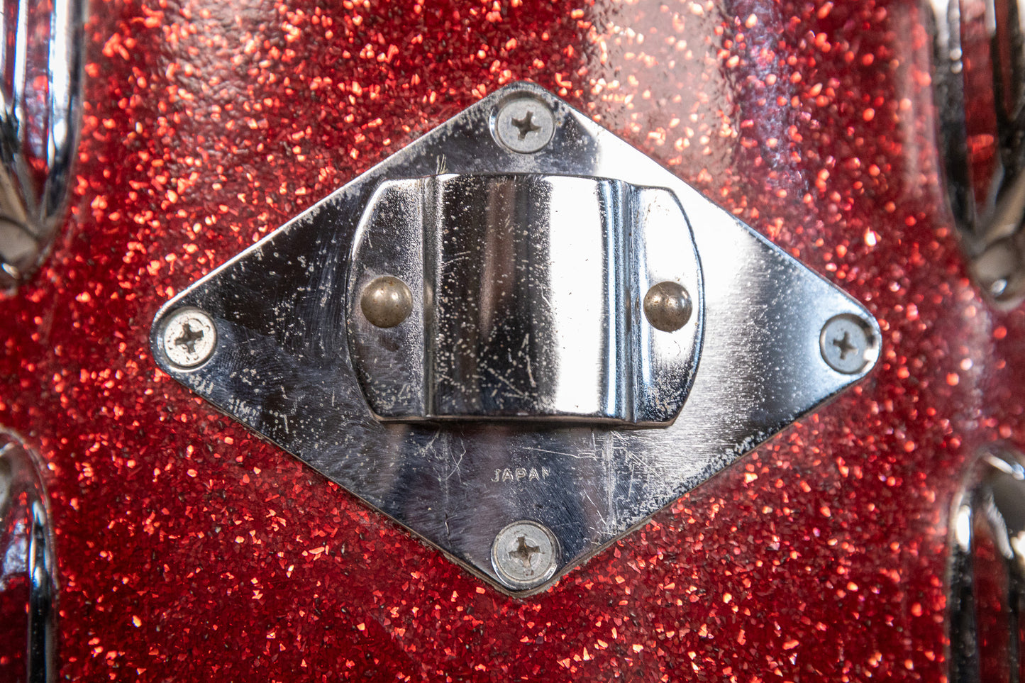 Vintage MIJ Red Sparkle Drum Set