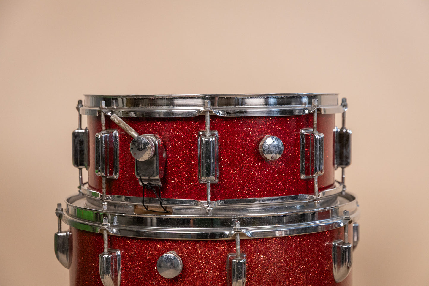 Vintage MIJ Red Sparkle Drum Set