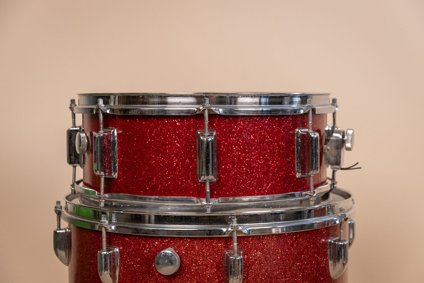 Vintage MIJ Red Sparkle Drum Set