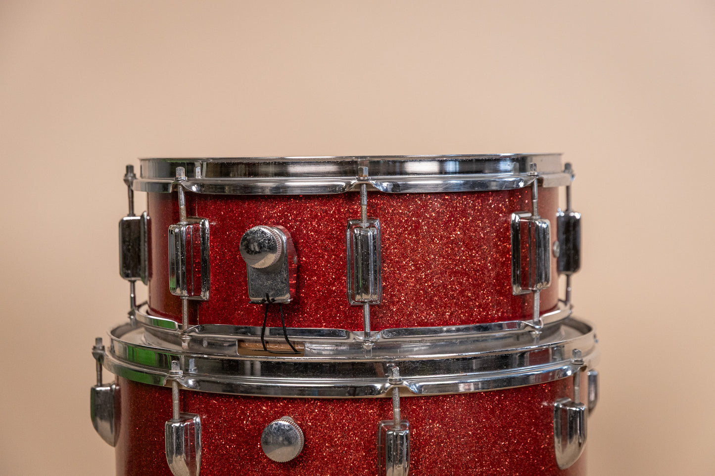Vintage MIJ Red Sparkle Drum Set