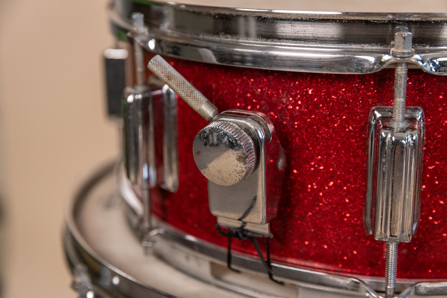 Vintage MIJ Red Sparkle Drum Set