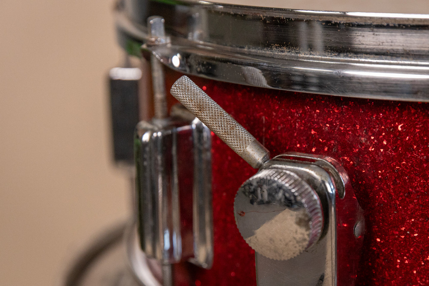 Vintage MIJ Red Sparkle Drum Set