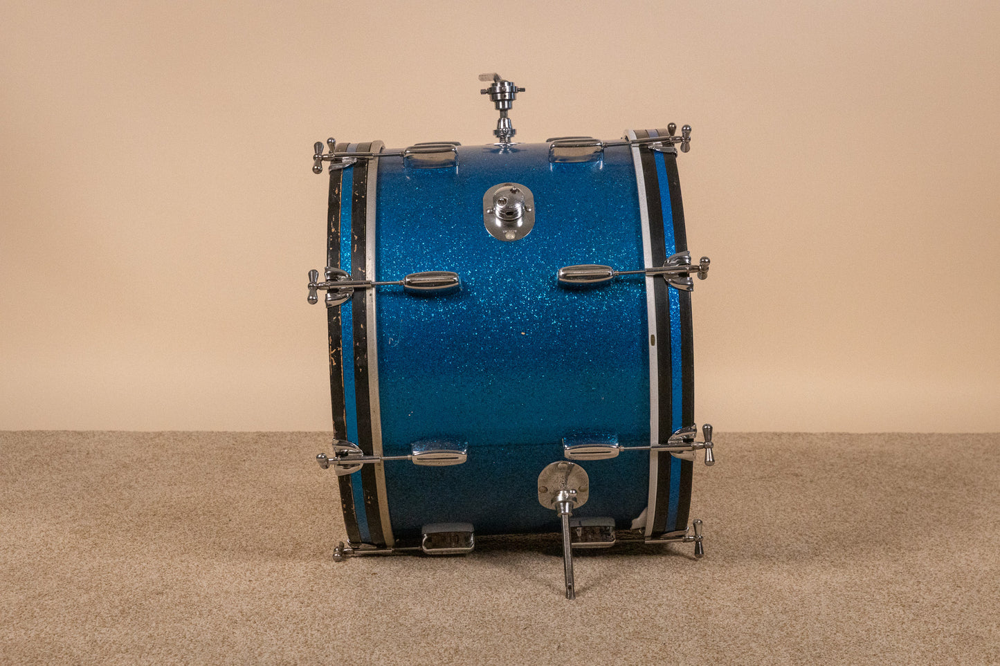 1960s Rogers Holiday Headliner Sparkling Blue Pearl Drum Set