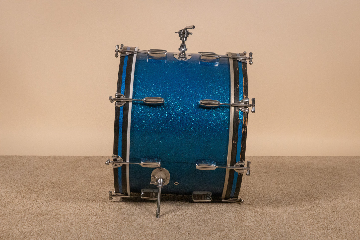 1960s Rogers Holiday Headliner Sparkling Blue Pearl Drum Set