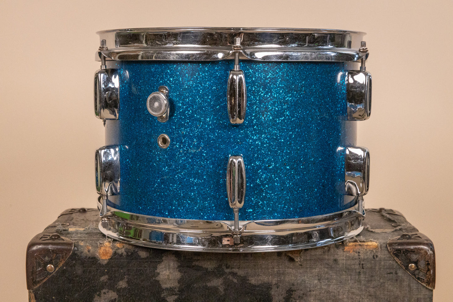 1960s Rogers Holiday Headliner Sparkling Blue Pearl Drum Set
