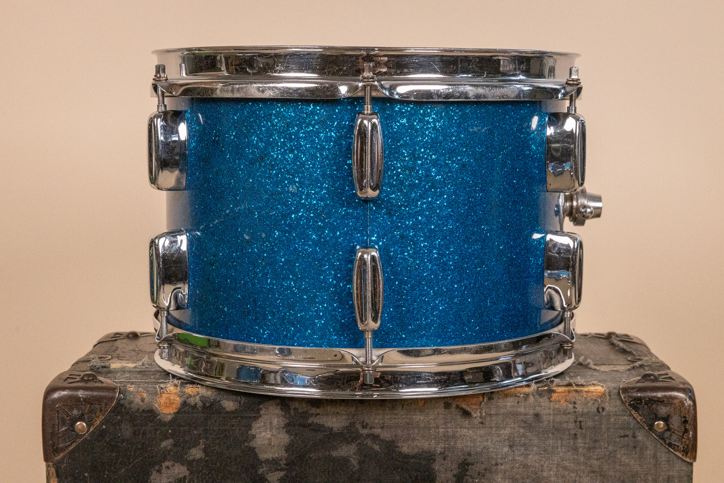 1960s Rogers Holiday Headliner Sparkling Blue Pearl Drum Set