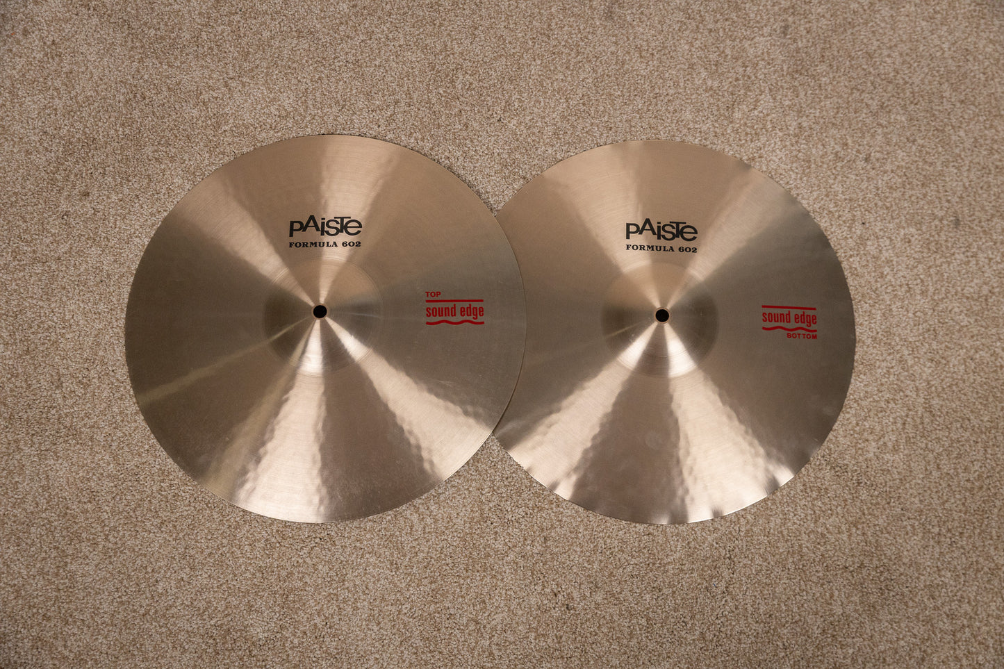 Paiste 15" Formula 602 Sound Edge Hi Hat Cymbals 1090g 1251g