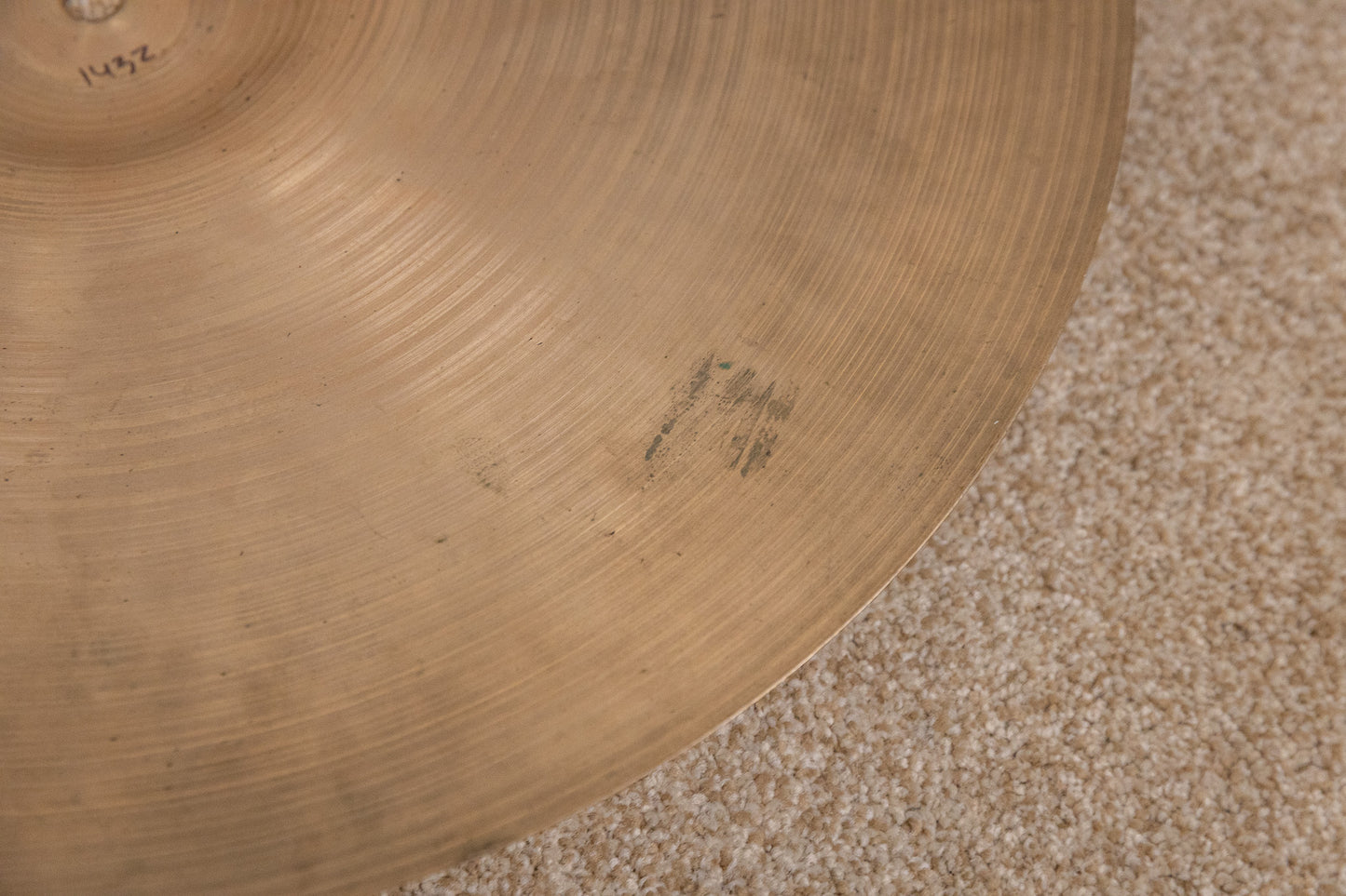 1970s Zildjian 18" A Thin Stamp Crash Cymbal 1432g