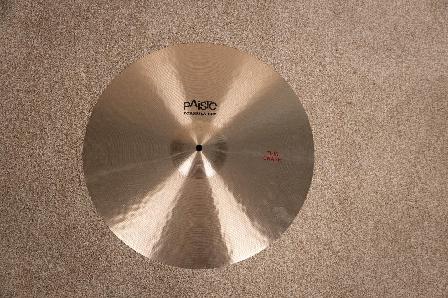 Paiste 19" Formula 602 Thin Crash Cymbal 1596g