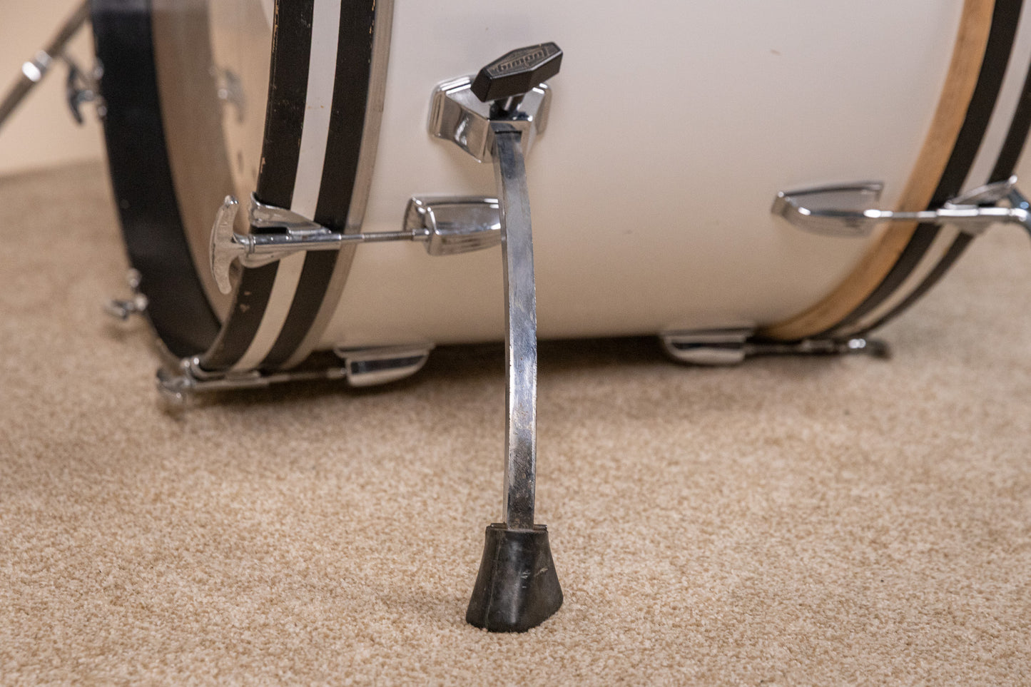 1980s Ludwig White Cortex Drum Set 14x24 13x14 16x18