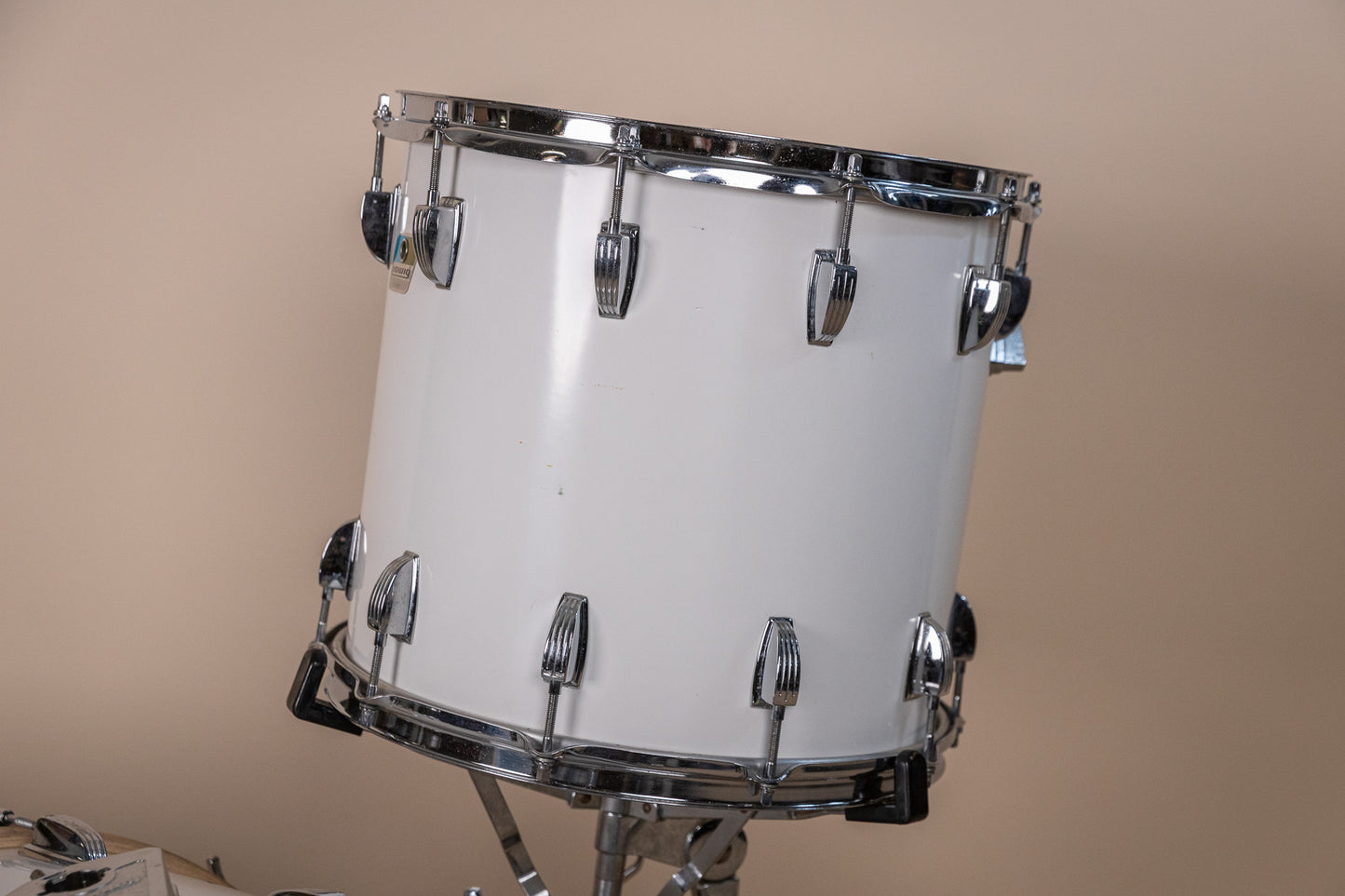 1980s Ludwig White Cortex Drum Set 14x24 13x14 16x18