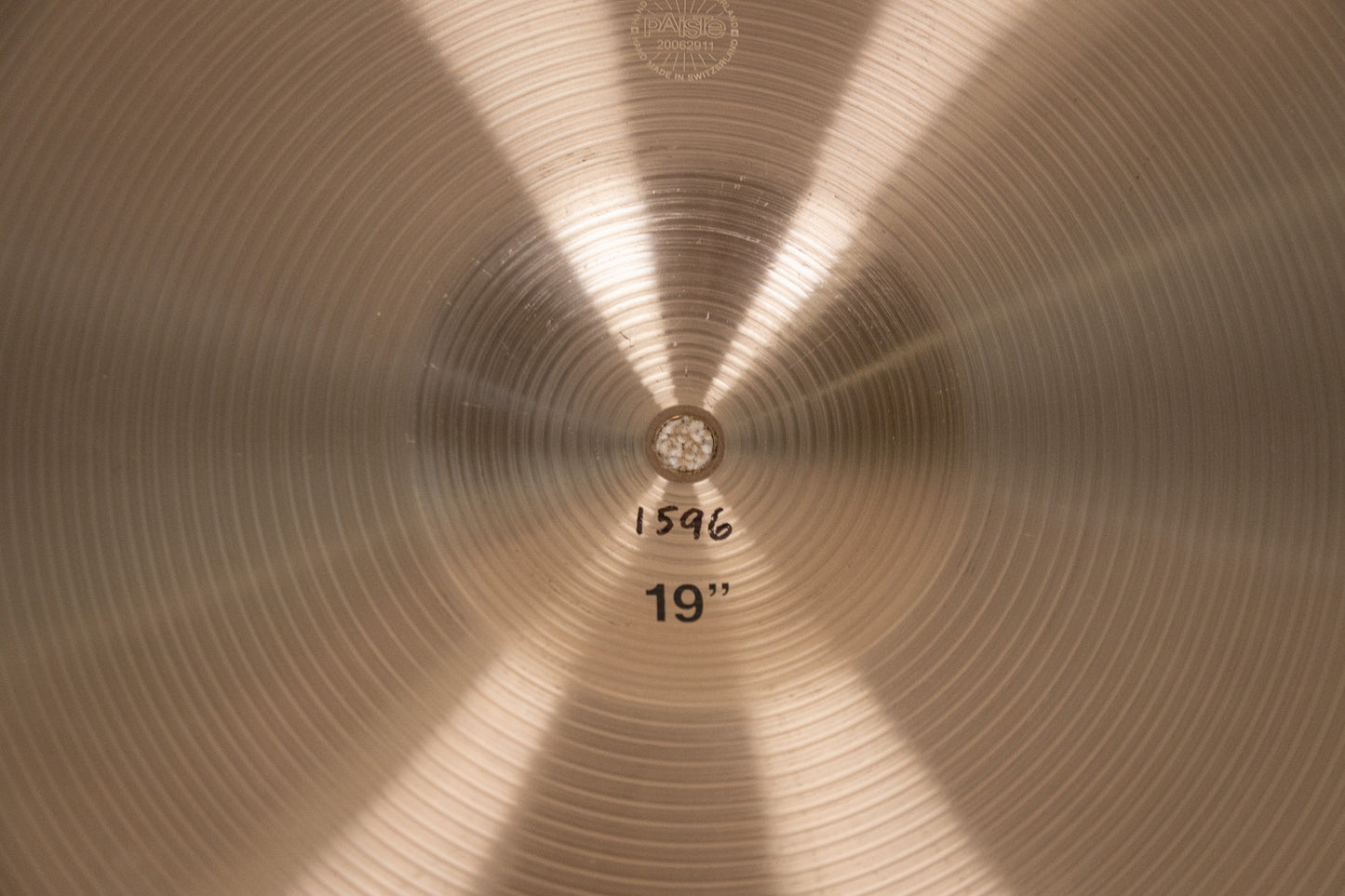 Paiste 19" Formula 602 Thin Crash Cymbal 1596g