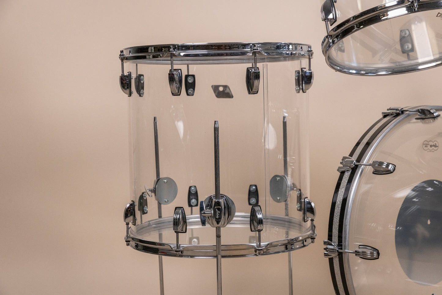Ludwig Vistalite Clear Drum Set 16x22 8x12 9x13 and 16x16