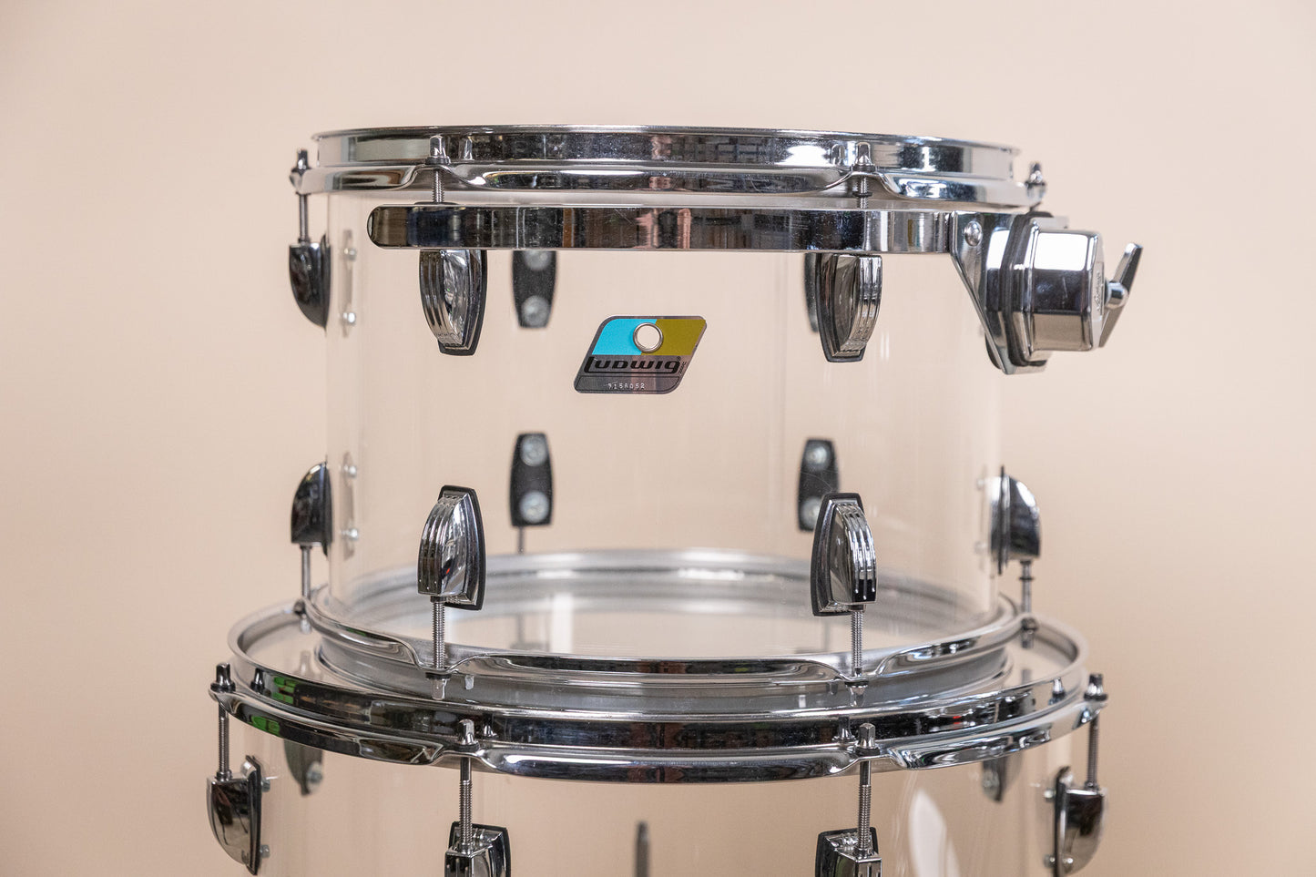 Ludwig Vistalite Clear Drum Set 16x22 8x12 9x13 and 16x16