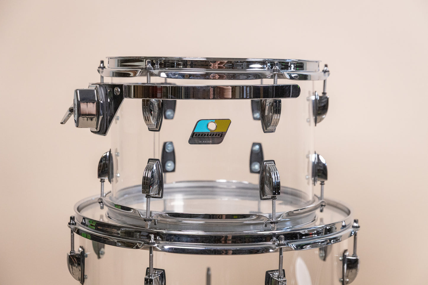 Ludwig Vistalite Clear Drum Set 16x22 8x12 9x13 and 16x16